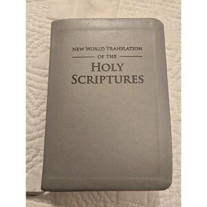 New World Translation of the Holy Scriptures 2013 Grey Faux Leather